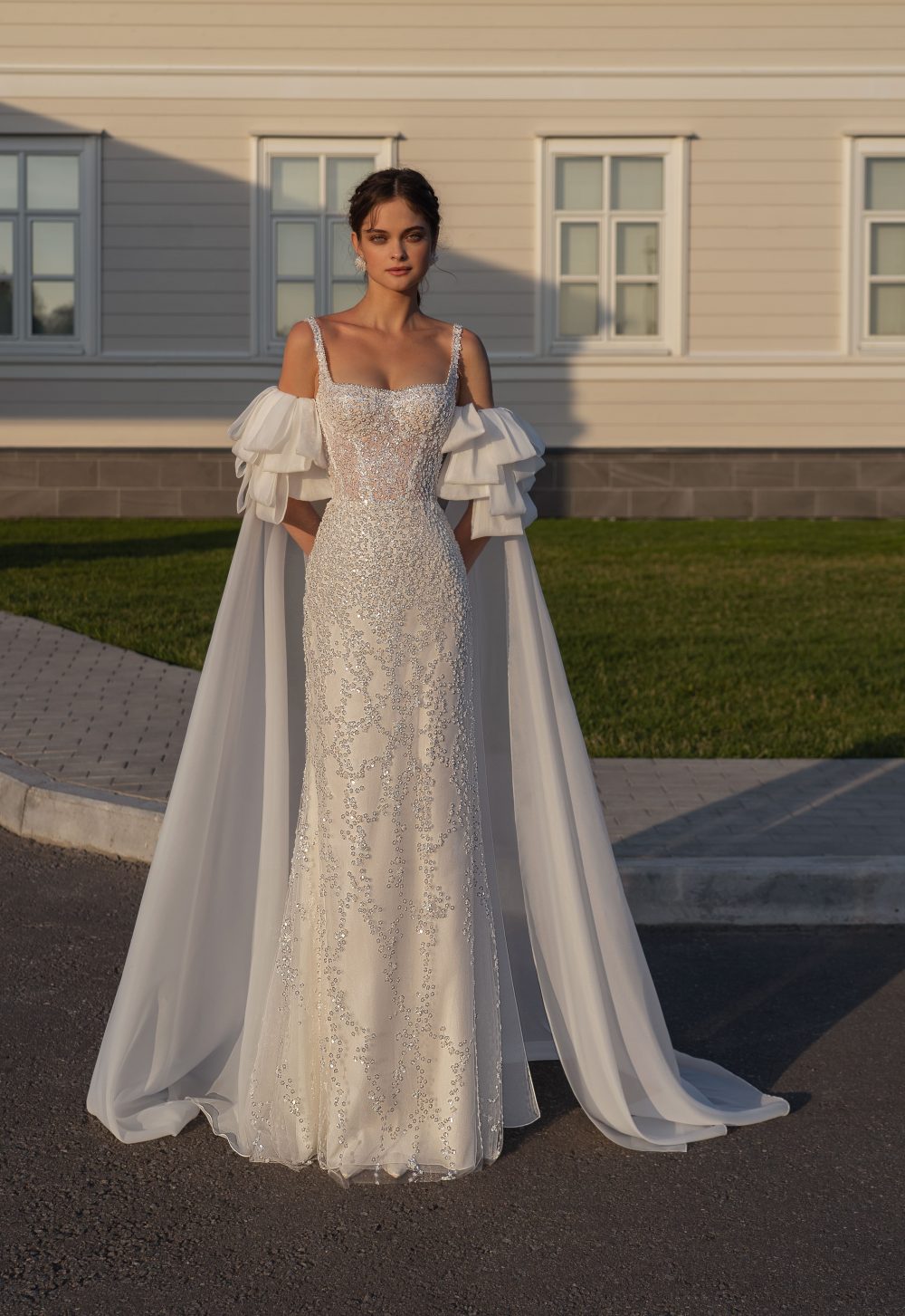 Свадебное платье Виарда с рукавами