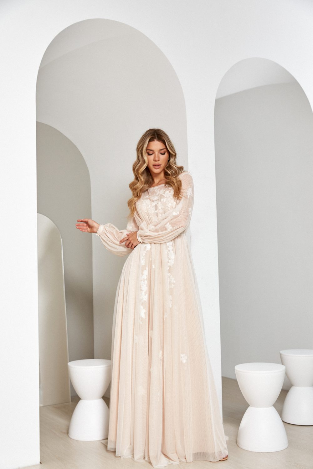 Свадебное платье Angelina Androsova Лолита кружевное