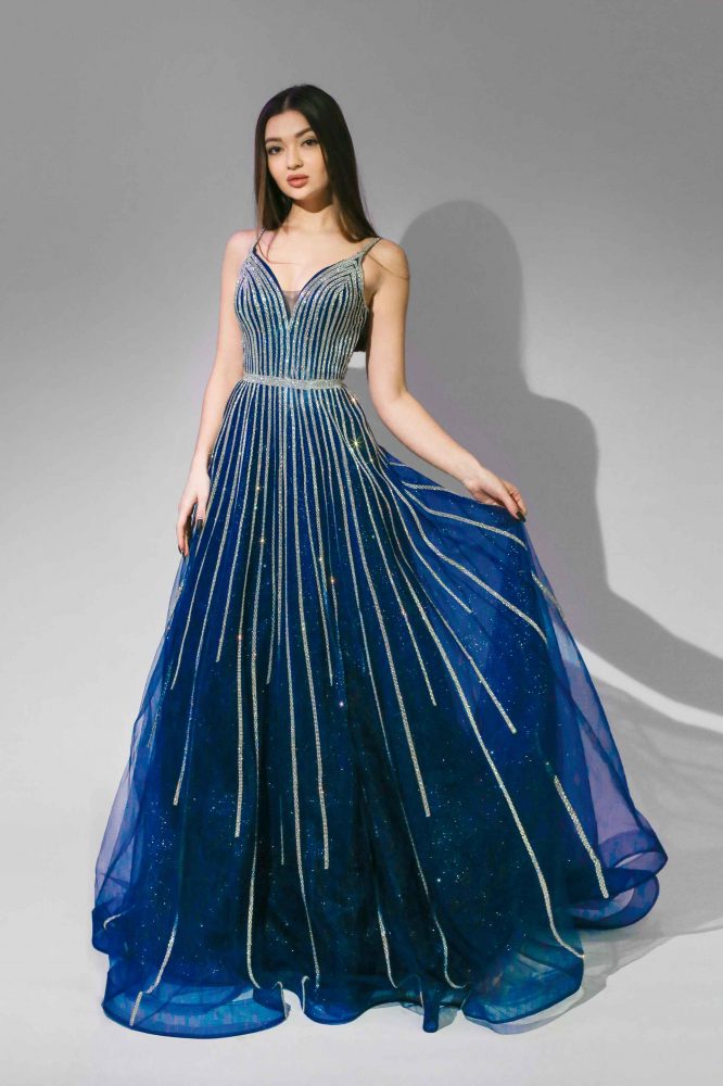 Вечернее платье Allegri Sposa синее 21046