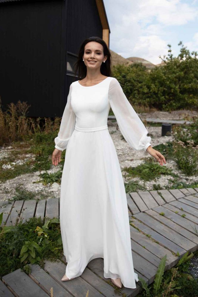 Свадебное платье Casta Diva Сандра, со шлейфом