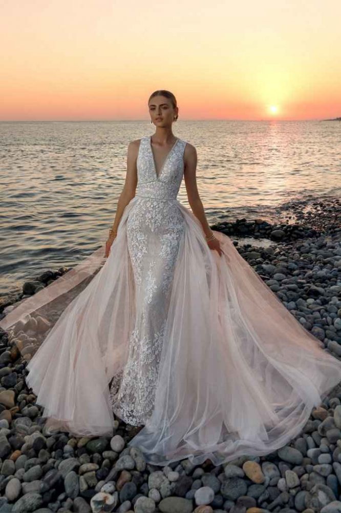 Свадебное платье Divino Rose без рукавов Офелия