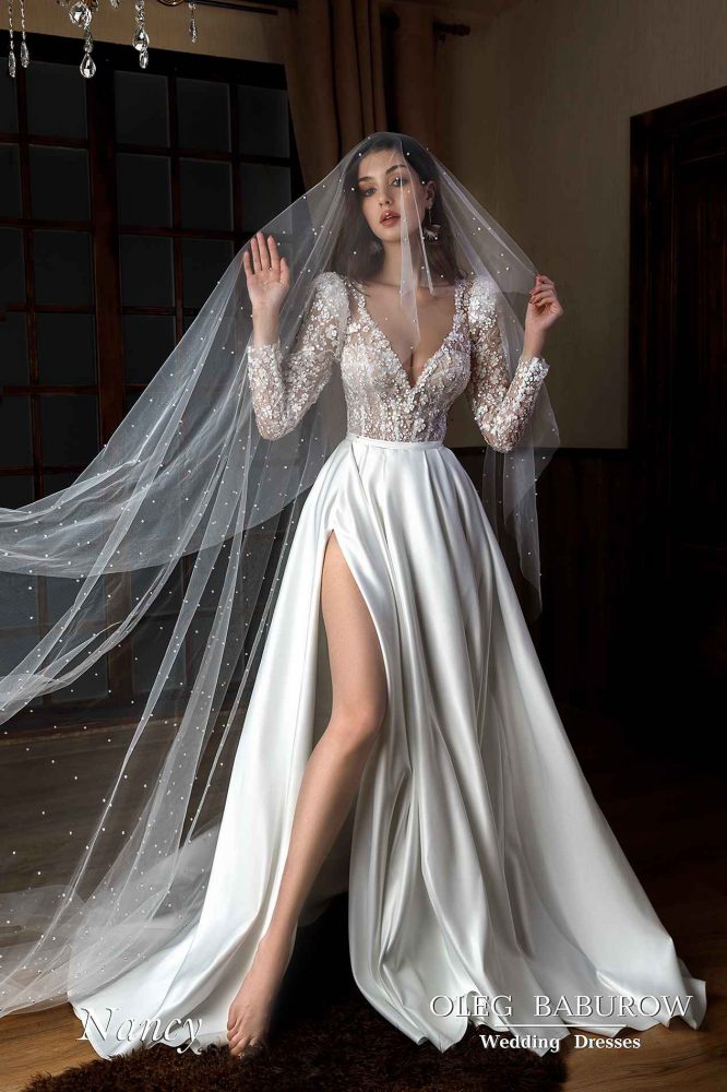 Свадебное платье Oleg Baburow Нэнси, со шлейфом