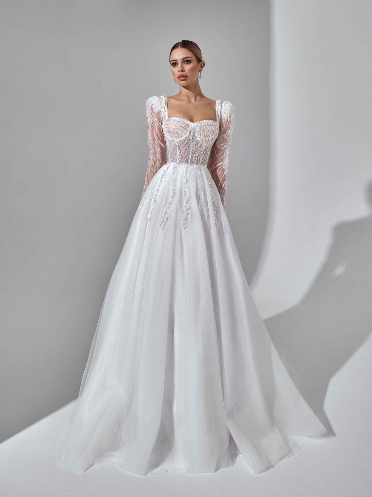 Свадебное платье Oleg Baburow мерцающее Кристал