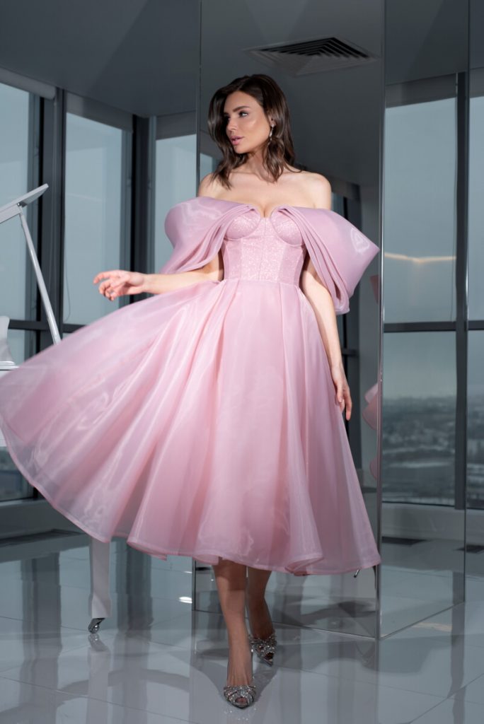 Вечернее платье SZ Джерри пудра