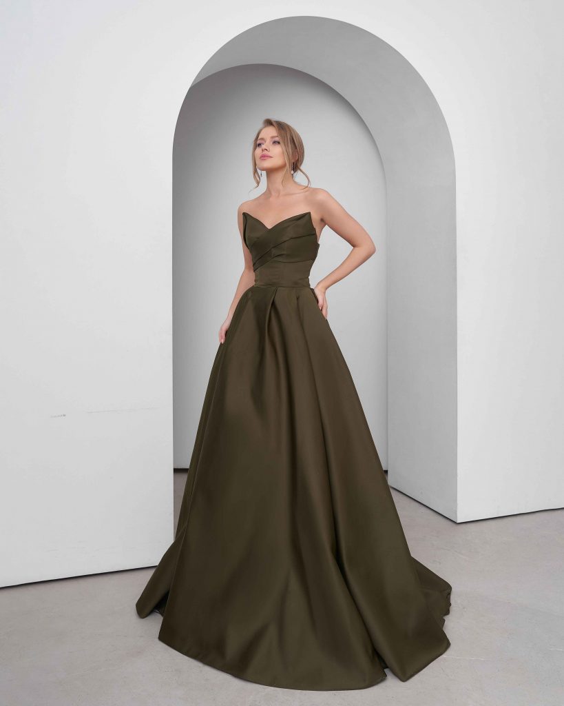 Вечернее платье Allegri Sposa Диаз хаки