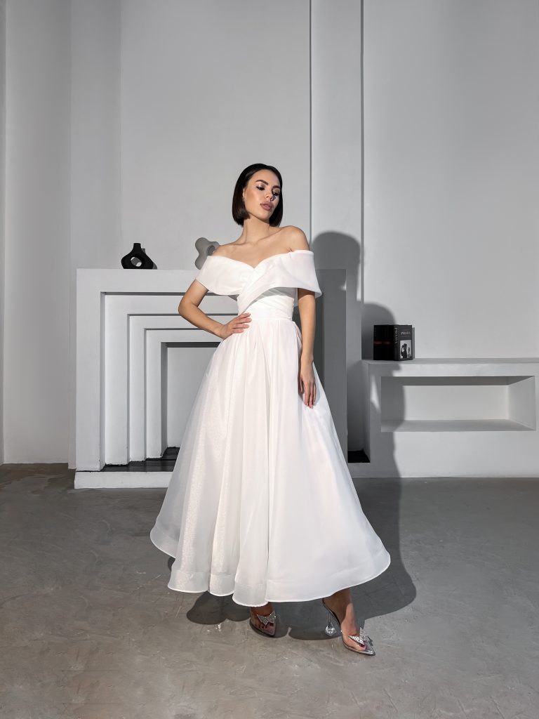 Свадебное платье Allegri Sposa Амелия миди Молоко