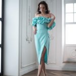 Вечернее платье Allegri Sposa Милти миди мята