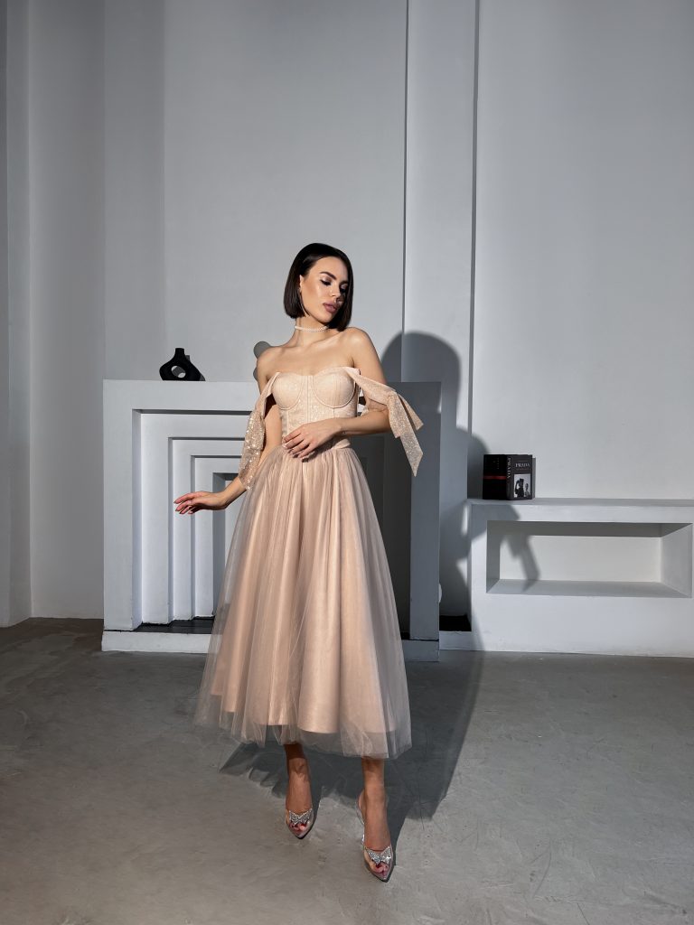 Вечернее платье Allegri Sposa Мальвина Бежевый