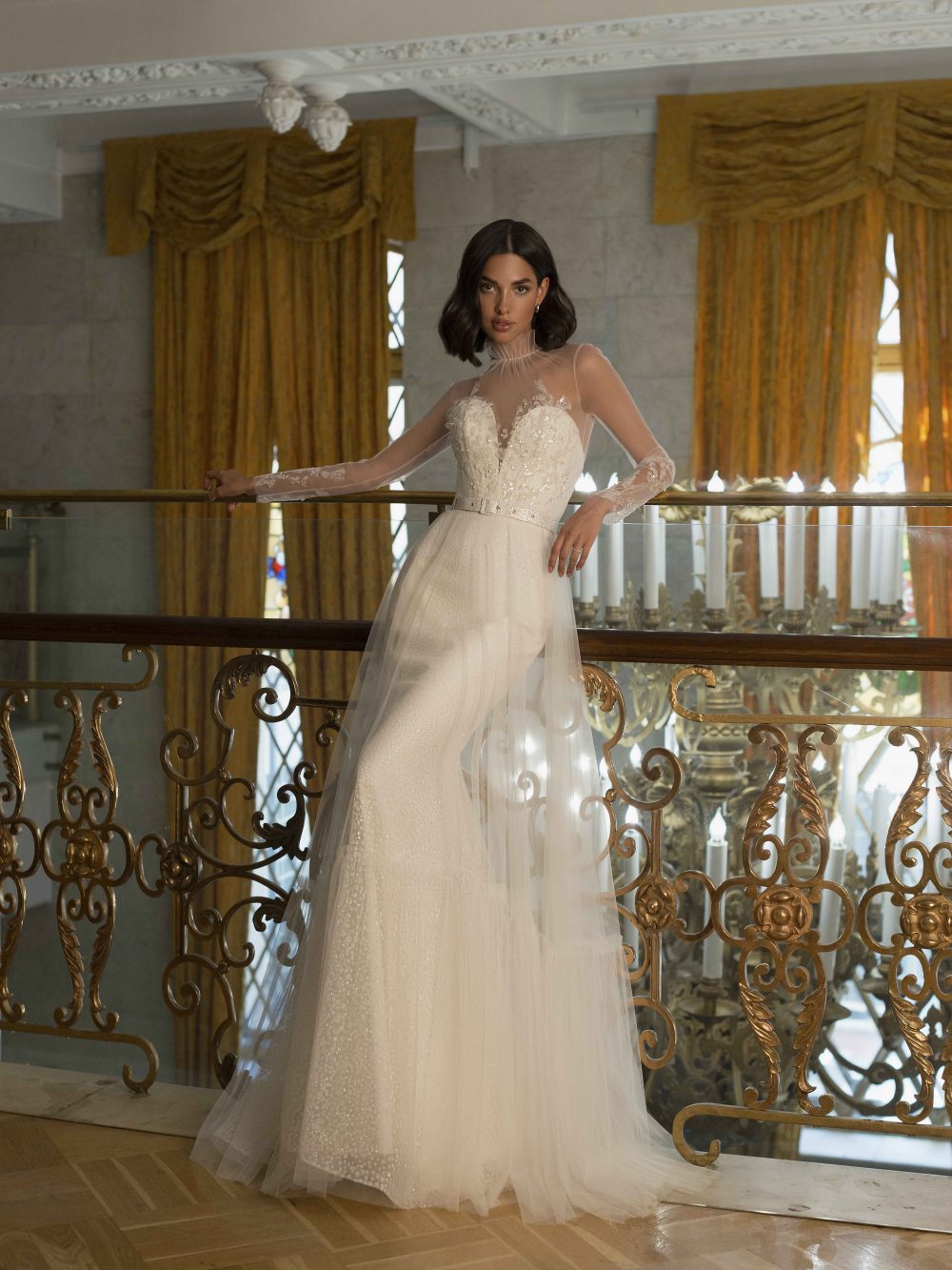 Свадебное платье Marry Mark Лавли с кейпом