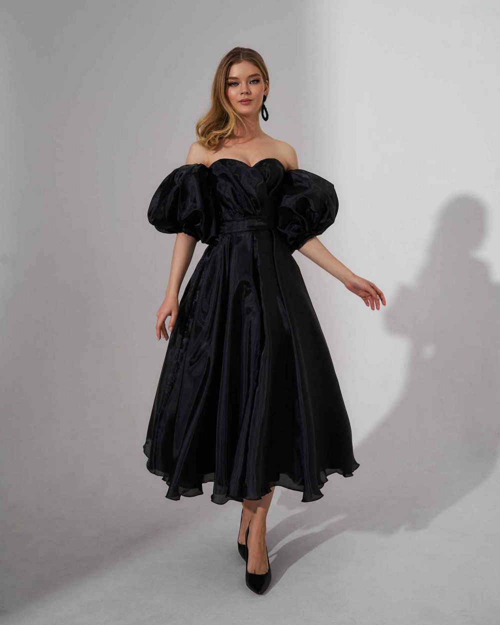 Вечернее платье Allegri Sposa черное Несси миди