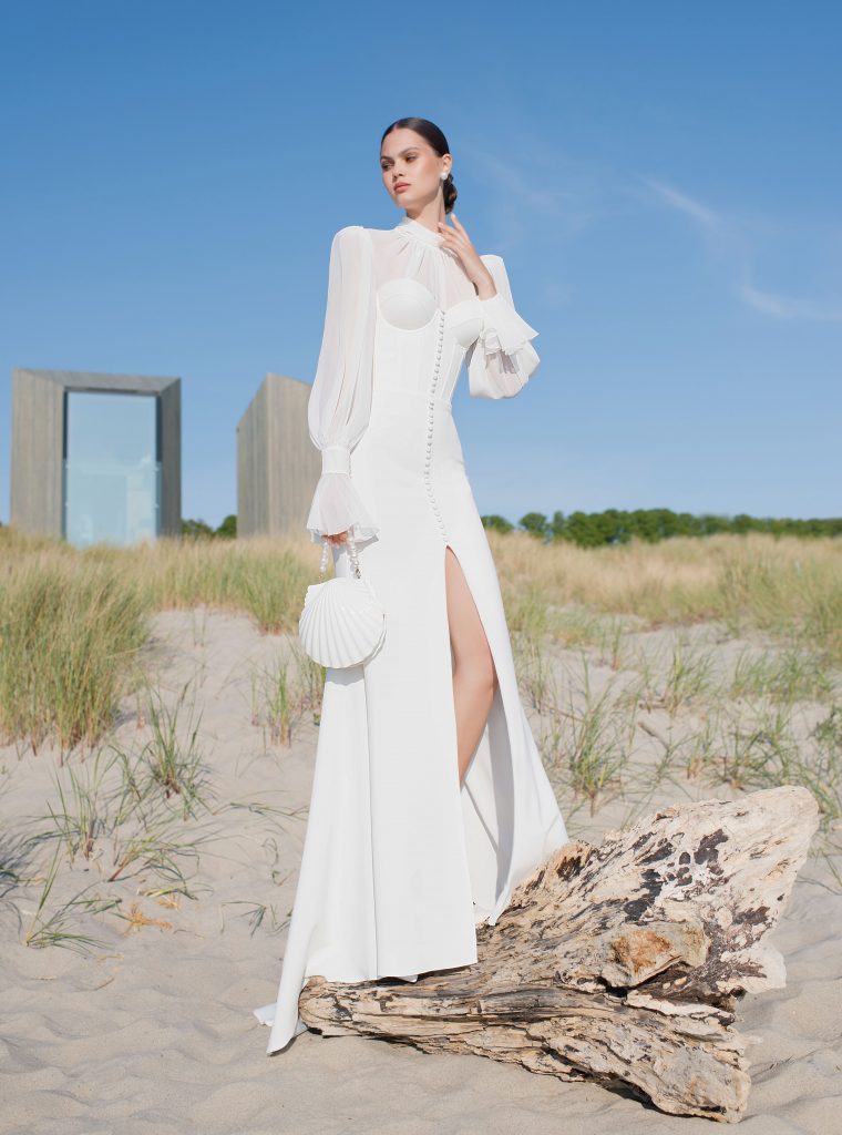 Свадебное платье Зэрита с рукавами