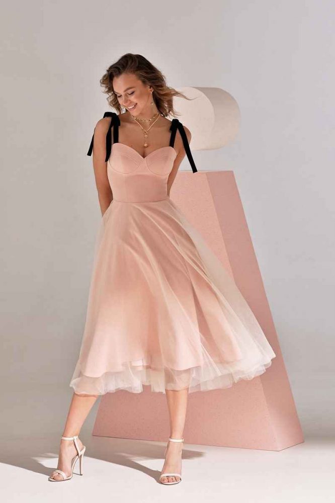 Вечернее платье Twiggy Bridal пудровое Пэм