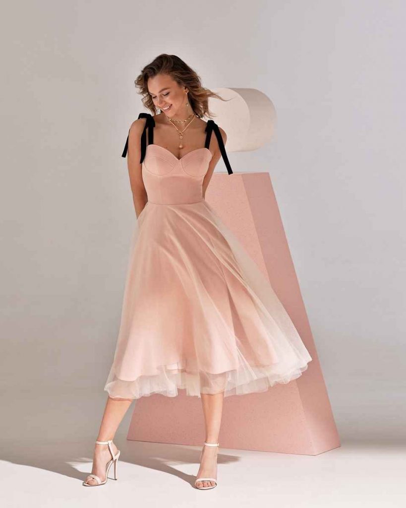 Вечернее платье Twiggy Bridal пудровое Пэм