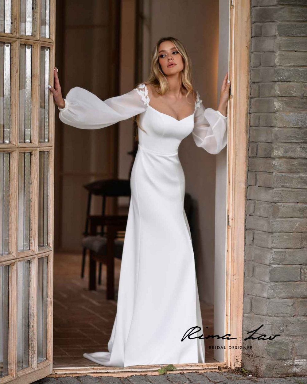Свадебное платье Rima Lav Карлотта, со спущенными плечами