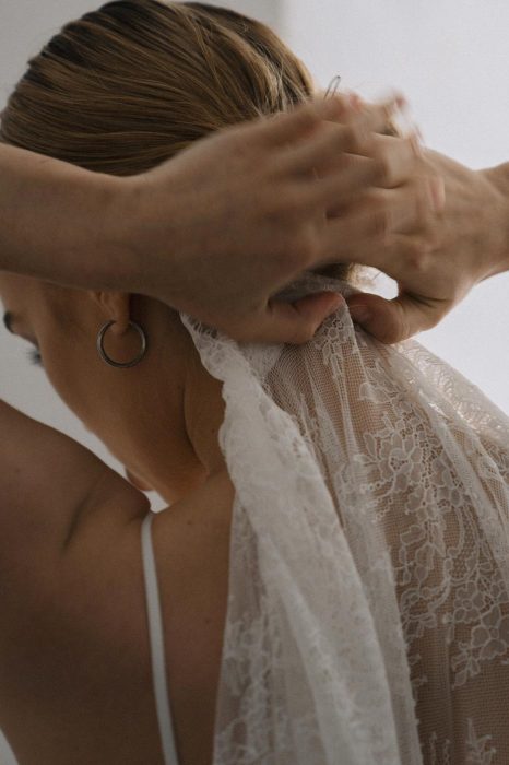 Фата 55 кружево