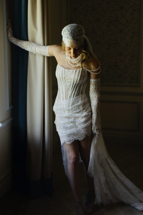 Фата 55 кружево