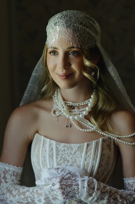 Фата 55 кружево