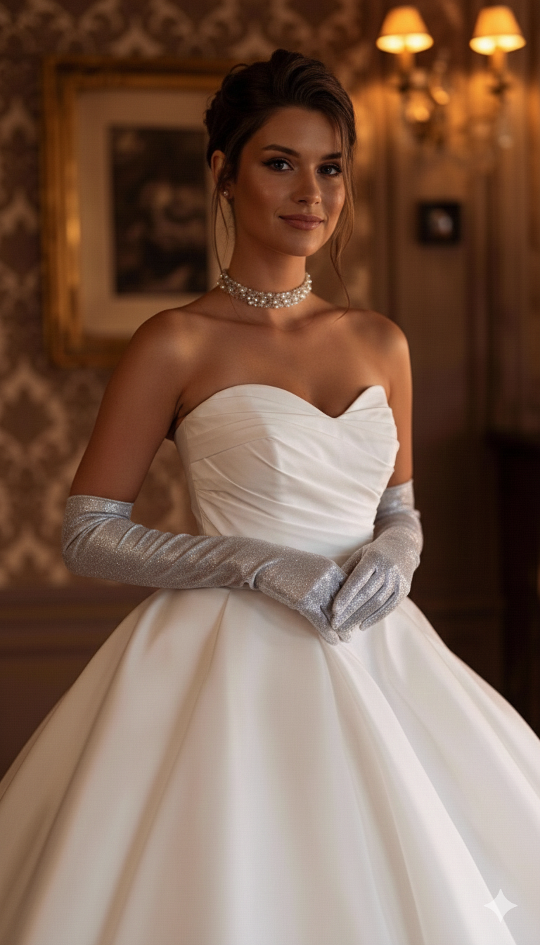 Перчатки серебро — изображение 2