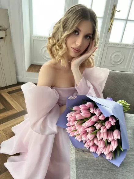Вечернее платье Allegri Sposa Роза миди лиловый