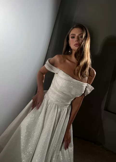 Свадебное платье Allegri Sposa Джонни миди айвори
